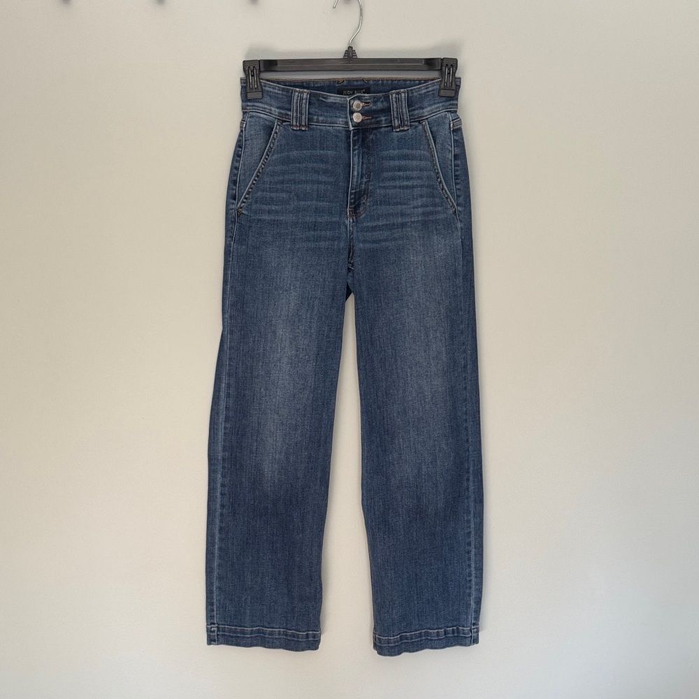 Judy Blue Dark Wash Wide Leg Jeans